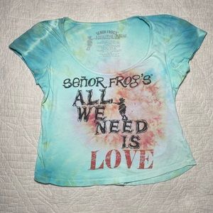 Señor Frog's Tie-Dye All We Need Is Love T-Shirt